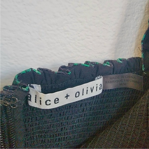 Alice + Olivia Rowen Smocked Floral Dress - Picture 3 of 10